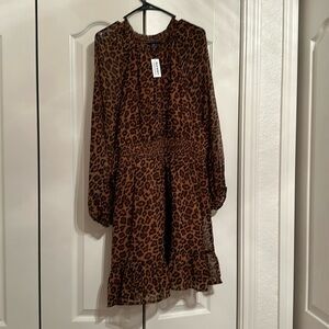 Old Navy- Leopard print dress. NWT